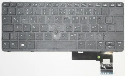 Produktbild von Tastatur für Hp Elitebook 720 G1 G2 725 820 Rahmen Trackpoint schwarz
