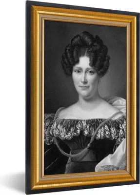 Produktbild von MuchoWow® Gerahmtes Poster Kunstwerk - Maler - Rahmen - Gold 20x30 cm - Poster mit Schwarzem Bilderrahmen Wandposter Rahmen Foto Bilder - Drucken - Bilder Poster im Rahmen