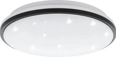 Produktbild von EGLO LED Deckenlampe Marunella-S, Ø 34 cm, Kristall Deckenleuchte, Küchenlampe aus Stahl, Aluminium und Kunststoff, Lampe Sternenhimmel, neutralweiß