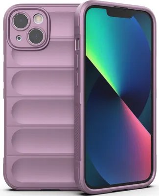 Produktbild von iPhone 14 Hülle, Weich TPU Silikon Stossfest Anti-rutsch Schutzhülle für iPhone 14 Lila