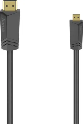 Produktbild von Hama HDMI™-Kabel High Speed 4K, Typ A-D (Micro), 1,5 m