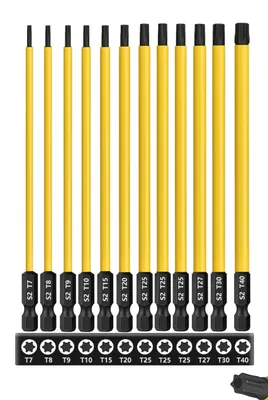 Image de Solidchoice - Jeu de 12 tournevis Torx, longueur 150 mm