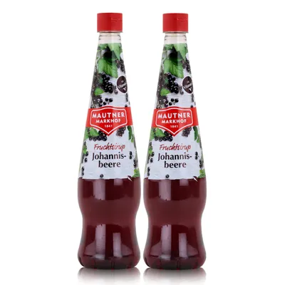 Produktbild von Mautner Getränkesirup Johannisbeere 0,7L - Softdrink, Cocktails (2er Pack)