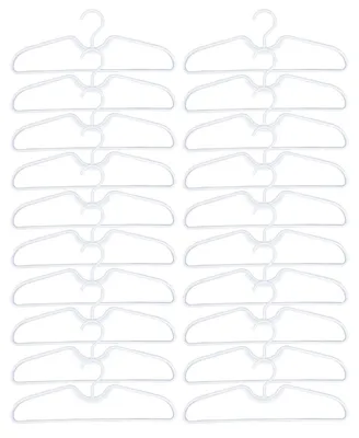 Immagine prodotto di Grucce in plastica - Antiscivolo e salvaspazio - Set da 20