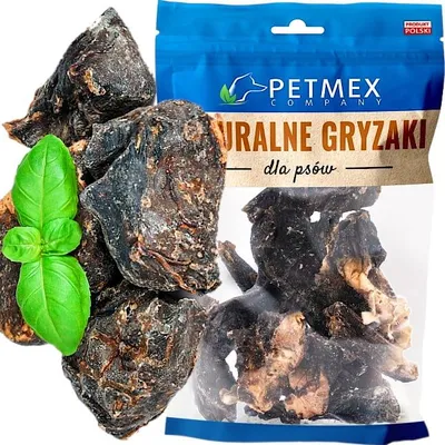 Produktbild von Natürliches Kauleckerli für Hunde Petmex Getrocknete Rinderherzen 200g