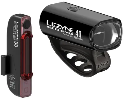 Immagine prodotto di Set di illuminazione per bicicletta Lezyne LED Hecto Drive 40 STVZO + Stick Drive STZVO