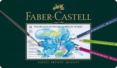 Image de FABER-CASTELL Crayon aquarelle A.Dürer étui métallique de 36 pièces