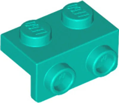 Produktbild von LEGO: 20x Winkelplatte dunkles Türkis 1x2 / 1x2