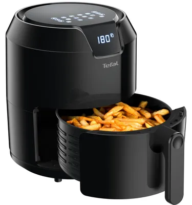 Produktbild von Tefal Heißluftfritteuse Easy Fry Precision XL, Air Fryer, 1500 W, 4,2 L für 6 Portionen, 8 automatische Programme, Digitales Display, energiesparend, gesunde Friteuse ohne Öl, schwarz, EY4018