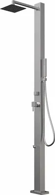Produktbild von Four & More Designer Gartendusche / Außendusche / Pooldusche / Regendusche / Duschsäule / Dusche aus gebürstetem 316 Edelstahl Modell "MELE"