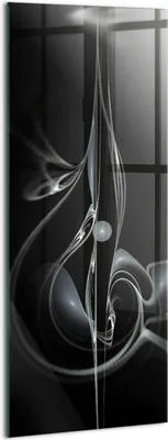 Produktbild von Designer Glasbild - Wandbild - Glas Bild - 50x125 cm - Moderne Abstraktion