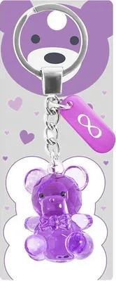 Produktbild von Schlüsselanhänger „Bär mit Unendlichkeitssymbol“ – Be-Happy Gifts