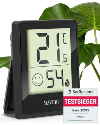 Productafbeelding van Hygrometer thermometer binnen - Nauwkeurige temperatuur- en luchtvochtigheidsmeter