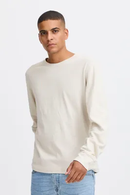 Produktbild von Blend He BHTee Herren Longsleeve Langarmshirt Shirt Basic 100% Baumwolle Rundhals regular fit