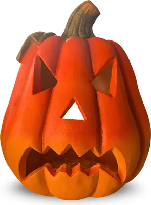 Image de Lanterne citrouille XXL comme décoration LED Halloween Photophore en 30x26 cm
