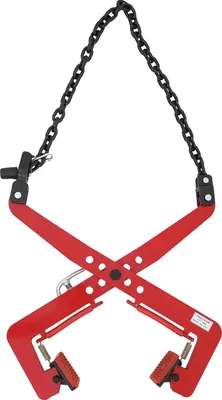 Immagine prodotto di Pinza per pietre, portata 350 kg, apertura regolabile 30-51 cm, rosso