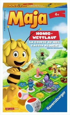 Produktbild von Ravensburger Mitbringspiel Würfellaufspiel Biene Maja Honig-Wettlauf 23407