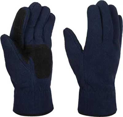 Produktbild von Thinsulate Fleece Handschuhe / Gloves +Wildlederbesatz - Farbe: Navy - Größe: S/M