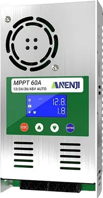 Productafbeelding van Zonnelaadregelaar, MPPT-technologie, multifunctioneel LCD-display, ANJ-48V-60A, 60A, 48V