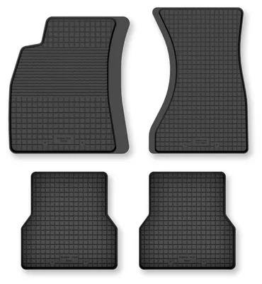 Zdjęcie produktu dla Dywaniki gumowe do Audi A6 C7 2011-2017 (sedan/kombi/van) – 4 szt., czarne, dobierane – Wielganizator Semi-Universal