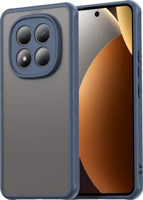 Produktbild von Hülle für Xiaomi Redmi Note 15 Pro 4G - Phonesta AirFrost Semi-Transparent Back Cover - Matt Blau