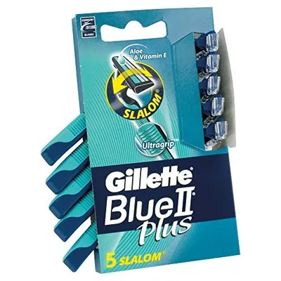 Produktbild von Gillette Blue II Plus Slalom Einwegrasierer 5 Stück, 1 Stück (1 x 5 Stück)