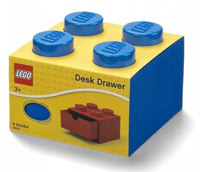 Immagine prodotto di LEGO Classic 40201731 - Cassetto blu per scrivania con mattoncini – CONFEZIONE