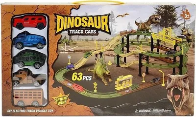 Image de Voie de circulation pour dinosaures avec piles