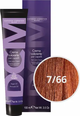 Produktbild von Diapason Haarfarbe Diapason Color Hair Color Cream 7/66 Medium Intense Copper Blond