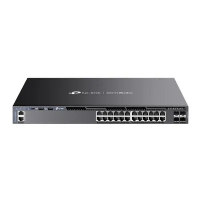 Obrázok produktu pre TP-Link Omada SG6428XHP, Riadený, L3, Gigabit Ethernet (10/100/1000), Podpora napájania cez Ethernet (PoE), Inštalácia do Racku, 1U