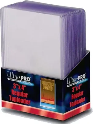Immagine prodotto di Toploader - 100 custodie in plastica Ultra Pro 3 X 4 con 200 astucci morbidi per carte collezionabili da Ultra Pro
