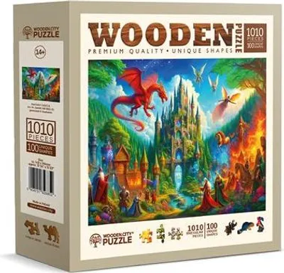 Produktbild von Wooden.City Holzpuzzle Fantasy Castle 1000 Teile bunt für Erwachsene