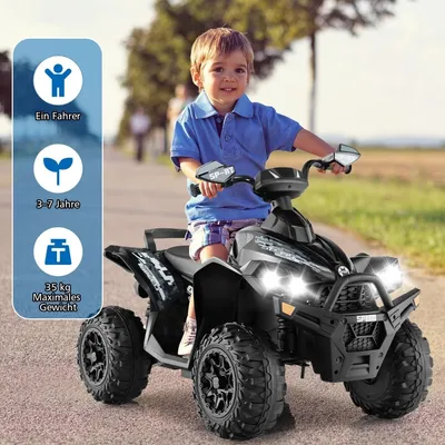 Immagine prodotto di Quad elettrico per bambini da 12 V con musica, clacson e luci a LED