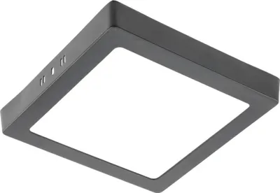 Produktbild von 19w LED Aufputz Deckenlampe Deckenpanele Deckenleuchte in schwarz eckig|23cm|Warmweiß|1520 Lumen