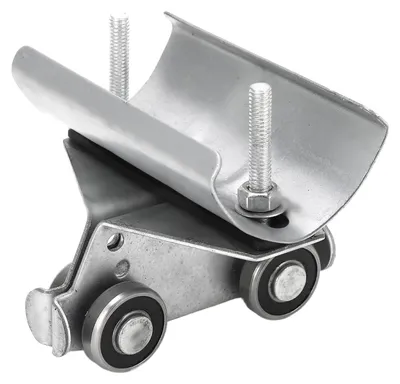 Laufrollenwagen Edelstahl, Kabelrolle 24 mm, 1 Stück