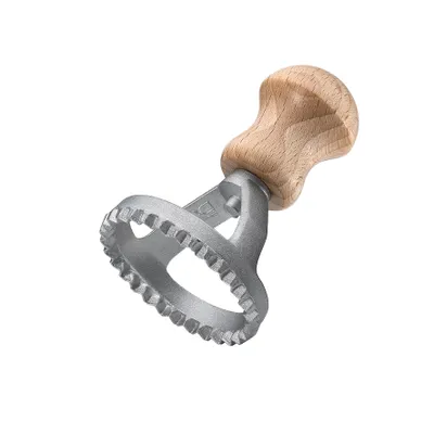 Zdjęcie produktu dla Küchenprofi Pastacasa, Przystawka do robienia ravioli, Aluminium, Drewno, Aluminium, Drewno, 55 mm, 55 mm, 1 szt.