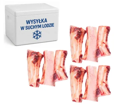 Produktbild von Gefrorene, längs geschnittene Rinderknochen, 3 × 1 kg – Schronisko Bukowina