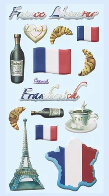Produktbild von Schaumstoff Sticker Land Frankreich