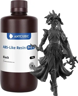 Zdjęcie produktu dla Anycubic żywica ABS Pro 2, wysoka precyzja, szybkie utwardzanie UV, ABS Pro2 Black-5kg