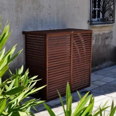 Produktbild von DECOCLIM Bodenplatte für Schutzgehäuse aus Holz – Wetterfest, Langlebig & Ästhetisch