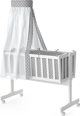 Produktbild von Vitalispa Babybett Noah, 40x90 mit Überzug, Weiß
