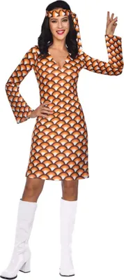Produktbild von Hippie Girl Cyntia Damenkostüm orange