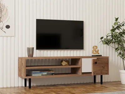 Immagine prodotto di Skye Decor, Avila - Pino Atlantico, porta TV, 100 % PANNELLI RIVESTITI IN MELAMINA, Pino Atlantico, 120 x 30 x 38 cm