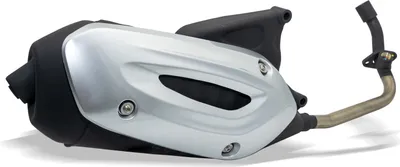 Produktbild von Auspuff Piaggio mit Zulassung, komplett mit Hitzeschild, 1A0071045 für Piaggio MP3 500 ccm