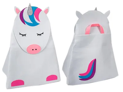 Image de XXL Enfants Feutre Rangement Coffre à jouets Animaux H73cm
