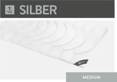 Produktbild von Spessarttraum Faserdecke Silber Füllung: 100% Polyester Bezug: 100% Baumwolle Größe 135 x 200  cm Wärmeklasse medium