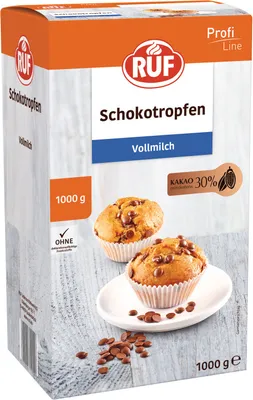 Produktbild von RUF Schokotropfen Vollmilch (1 kg)