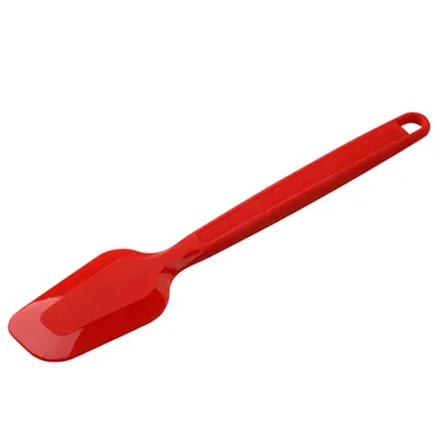 Image de Oetker 22 cm FLEXXIBEL LOVE, raclette de cuisine en silicone platine de haute qualité, lavable au lave-vaisselle, spatule à pâte pour bords ronds et carrés (couleur : rouge)