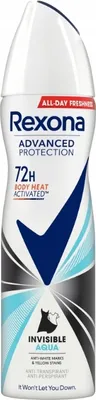 Immagine prodotto di Rexona Advanced Protection Invisible Aqua Antyperspirant, 150 ml