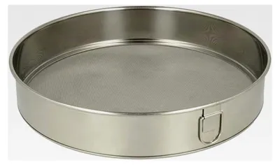 Produktbild von Mehlsieb 23 cm aus Edelstahl – Rostfrei und spülmaschinengeeignet